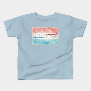 Luxembourg Vintage style retro souvenir Kids T-Shirt